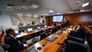 Parlamentares em um plenário do Senado Federal
