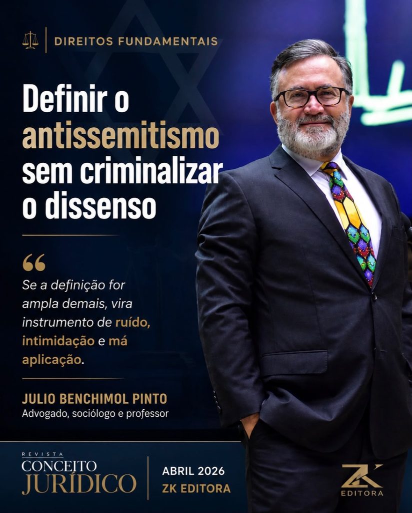 Antissemitismo sem mordaça: o Direito diante do ódio e do oportunismo